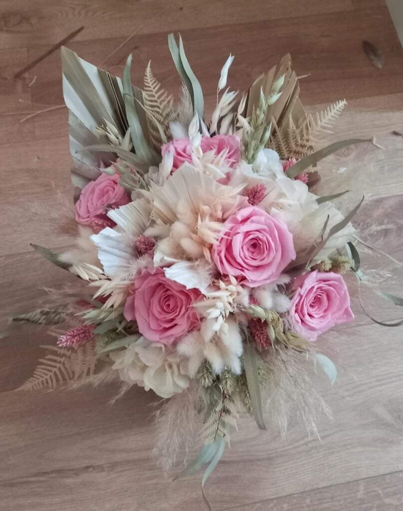 Bouquet de mariage fleurs séchées