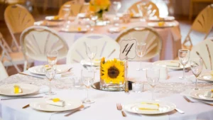 location chaises mariage prêt de toulon dans le Var 83 - Photo d'une table de mariage avec nos chaises