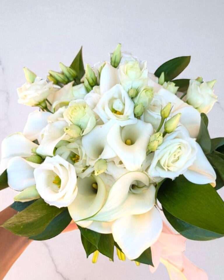 Bouquet de mariée en fleurs