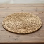 Set de table rond en bambou naturel