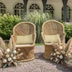 Fauteuil type Emmanuelle – L’élégance bohème pour votre mariage
