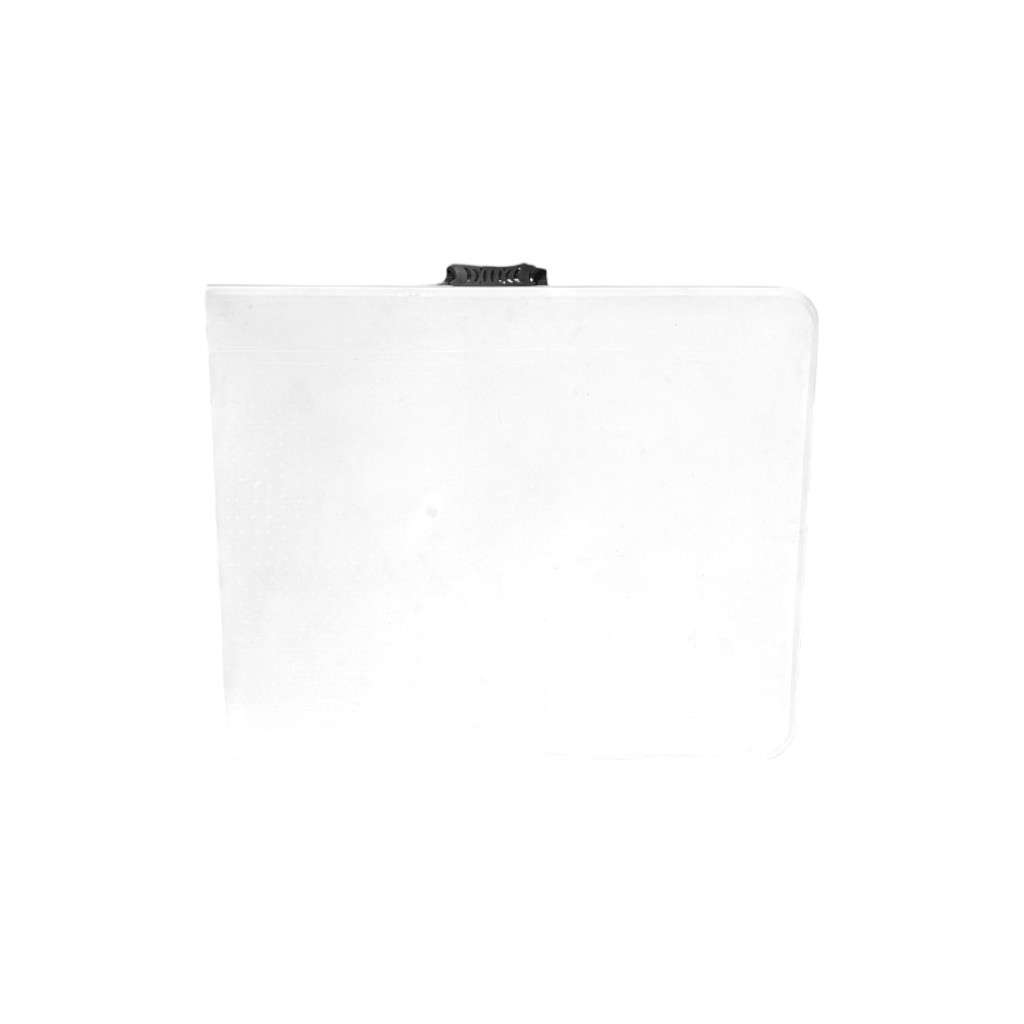 table rectangle blanche pour mariage pliée vue de face