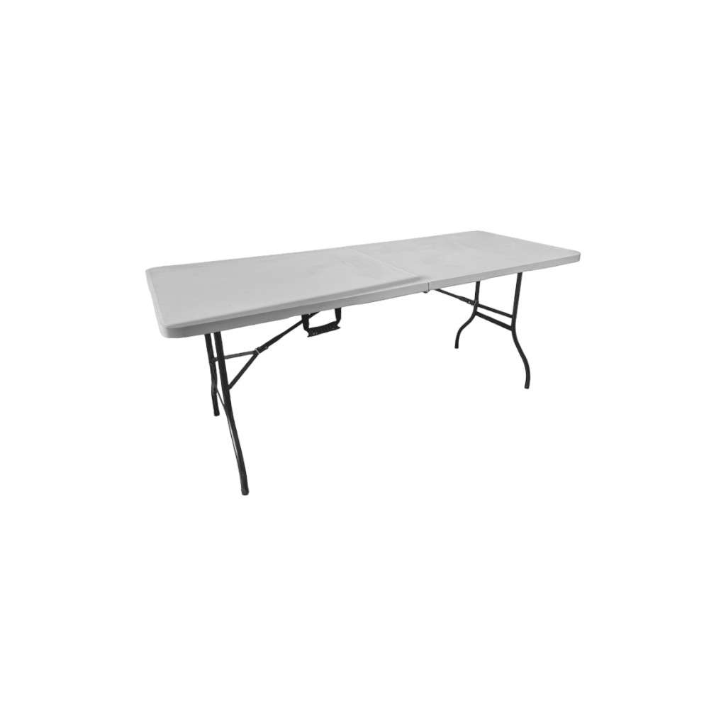table rectangle blanche pour mariage vue de dessus