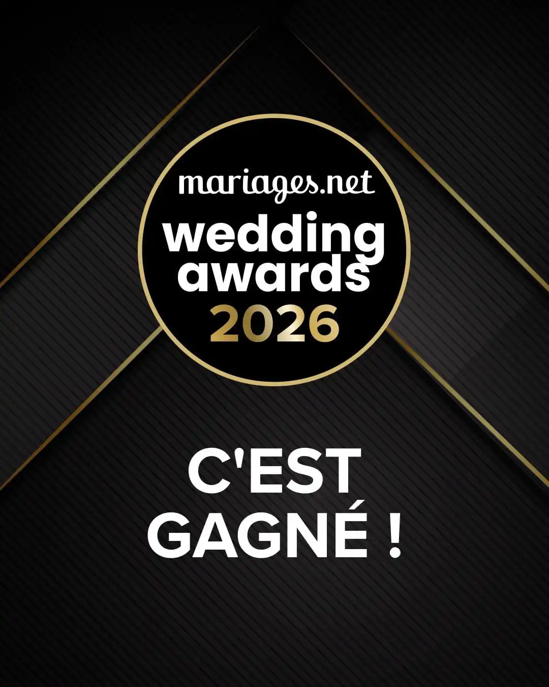 Mariages.net Wedding Awards 2026 – gagnant catégorie Décoration dans le Var