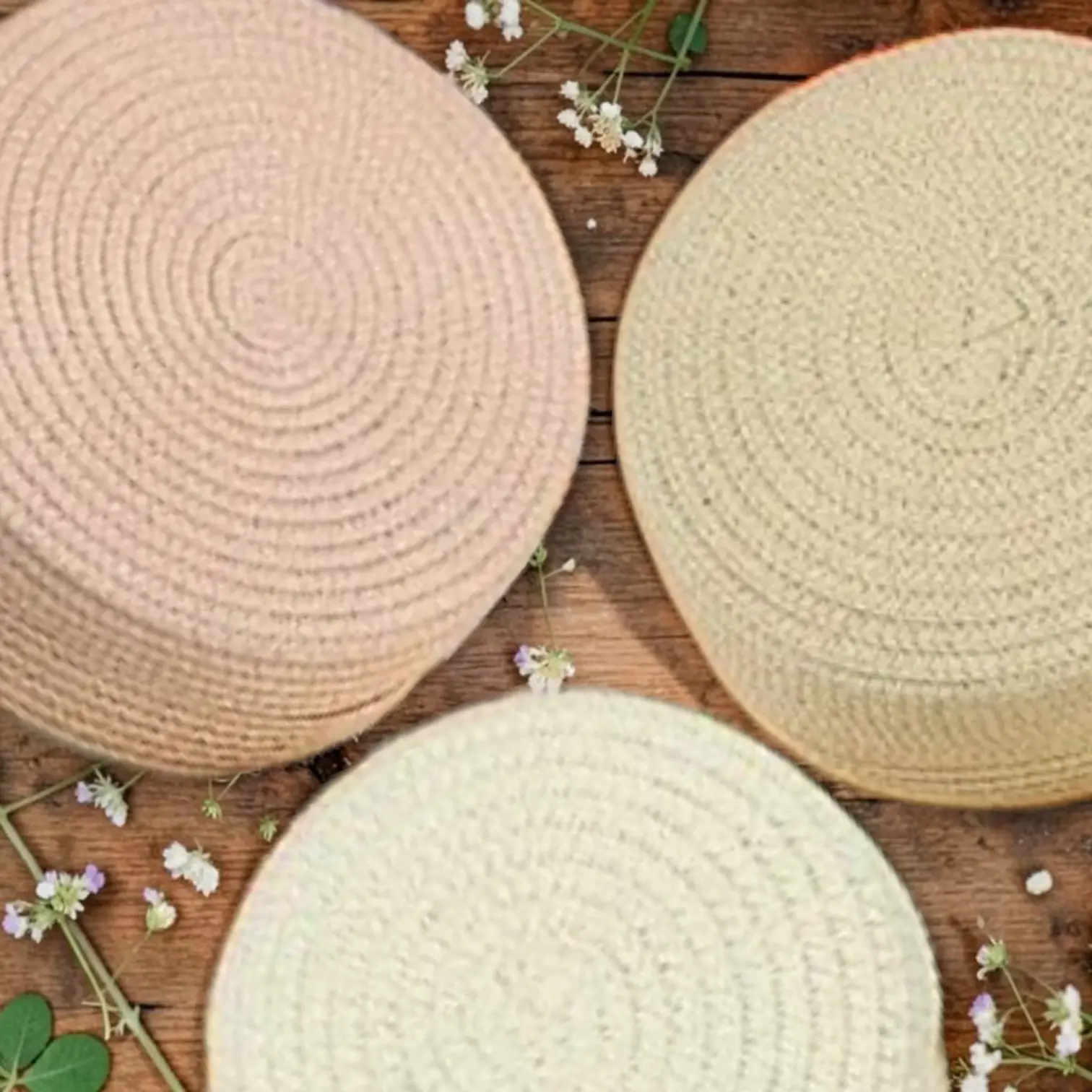 Sacs ronds mariage , base artisanale bohème