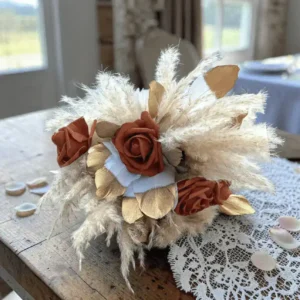 Bouquet mariage original-modele plume