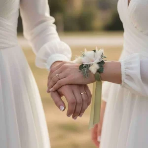 Bracelet de mariage fleuri