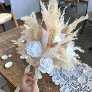 Bouquet mariage original-modele plume