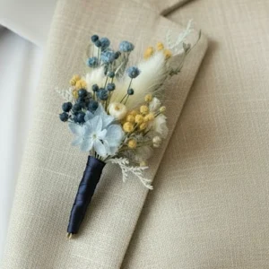 Boutonnière mariage Dolce Vita