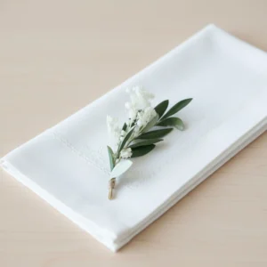 Mini bouquet olivier et gypsophile