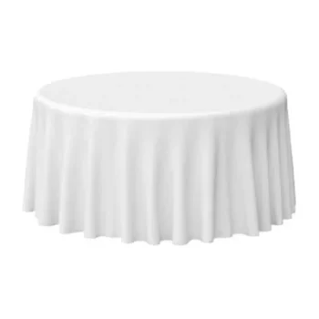 nappe réception ronde blanche